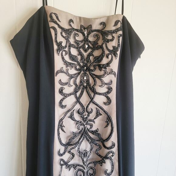 Jovani Trumpet Style Front & Back Beading Formal Maxi Dress - Picture 2 of 5